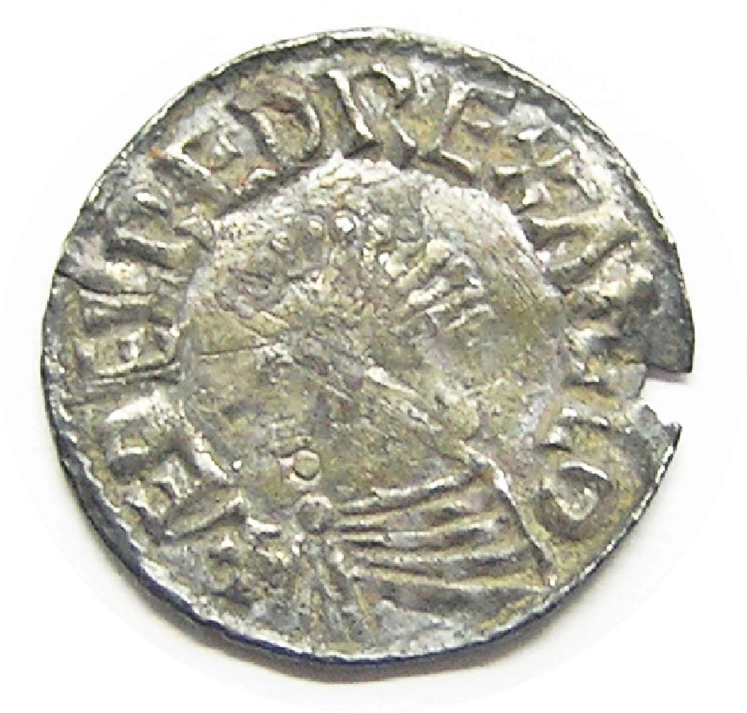 King Aethelred II Silver Penny by Wulfric of Lincoln