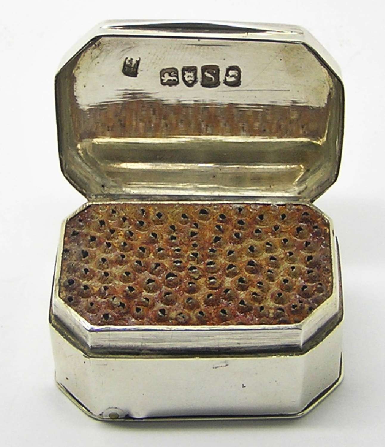 Georgian silver & steel nutmeg grater by Phipps, Robinson & Phipps