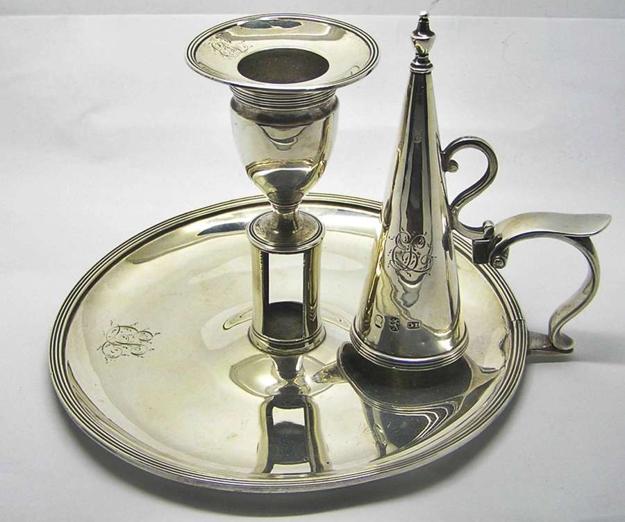 Georgian silver Chamberstick by Henry Chawner of London