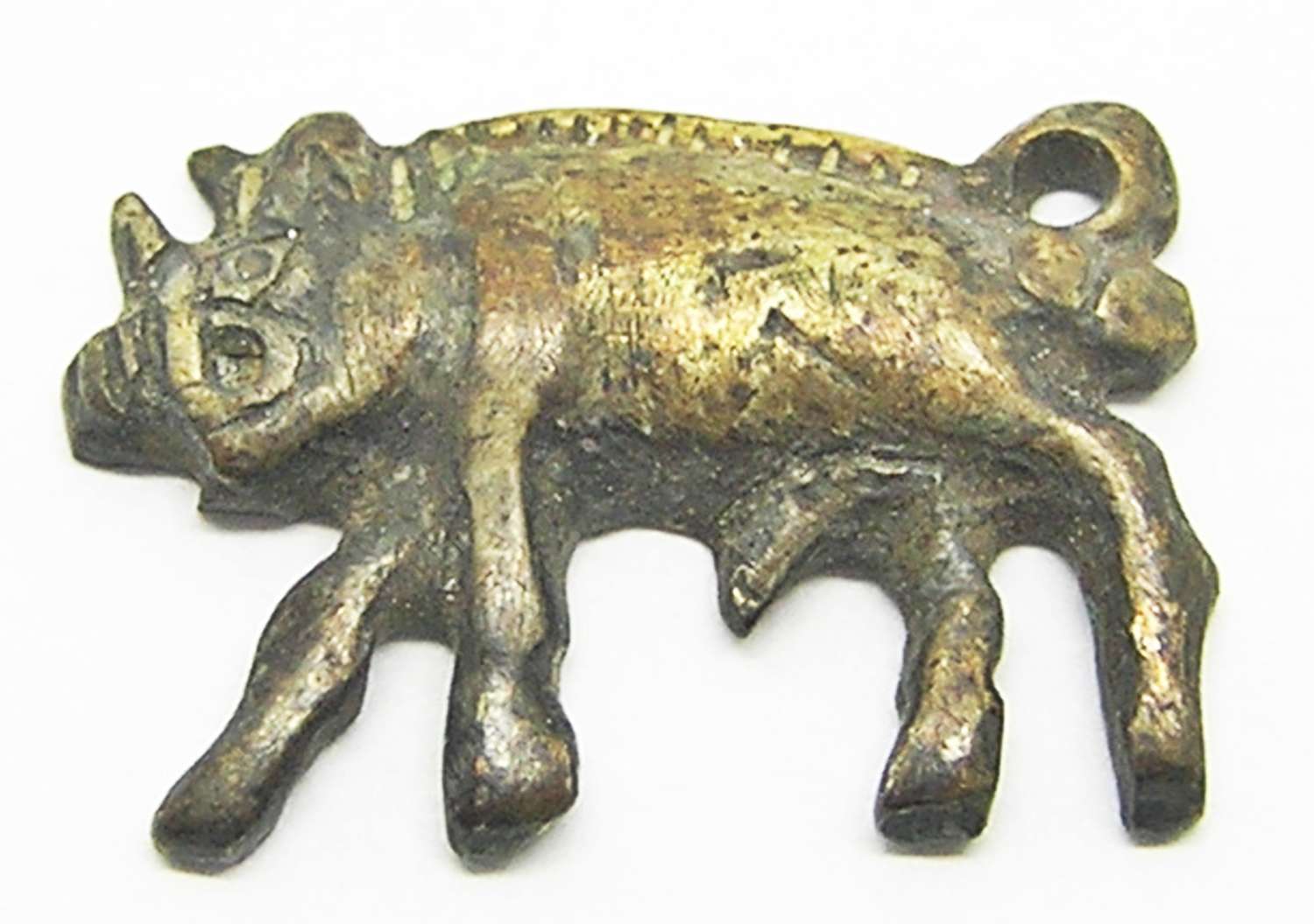 Medieval silver-gilt livery badge of the Boar of King Richard III