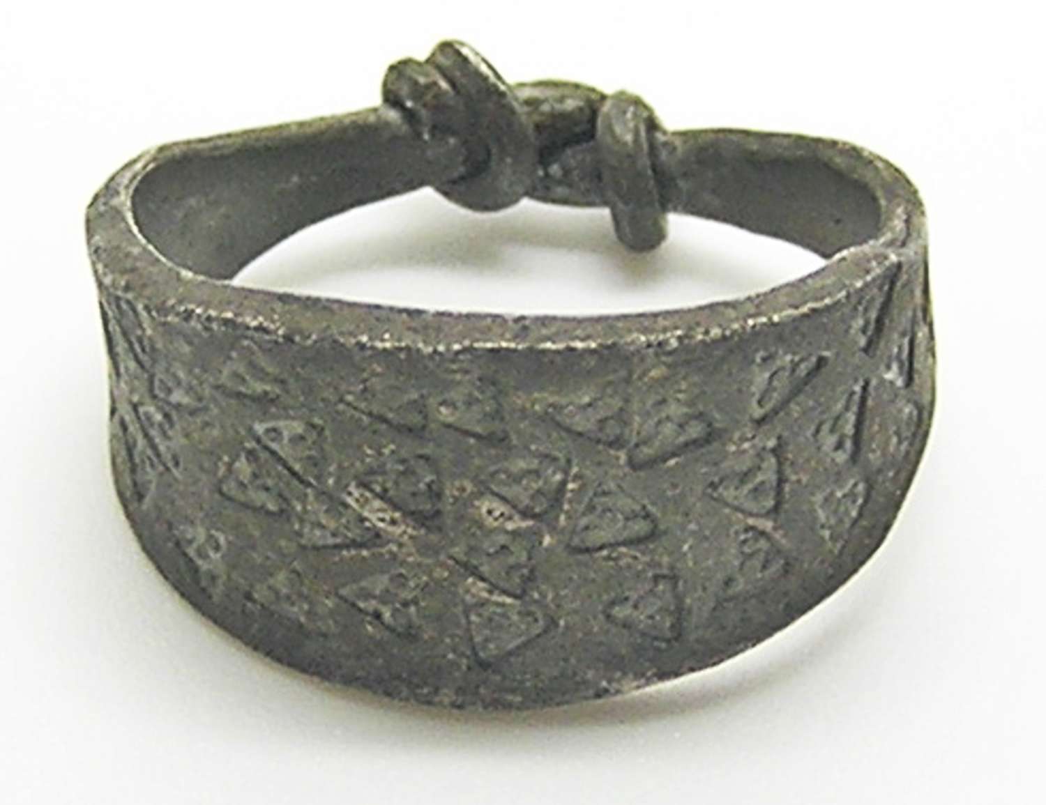 Ancient Scandinavian Viking Silver Lozengiform Finger Ring