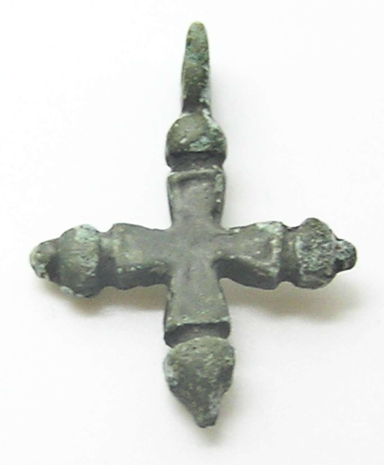 Medieval Bronze Crusader Cross Pendant