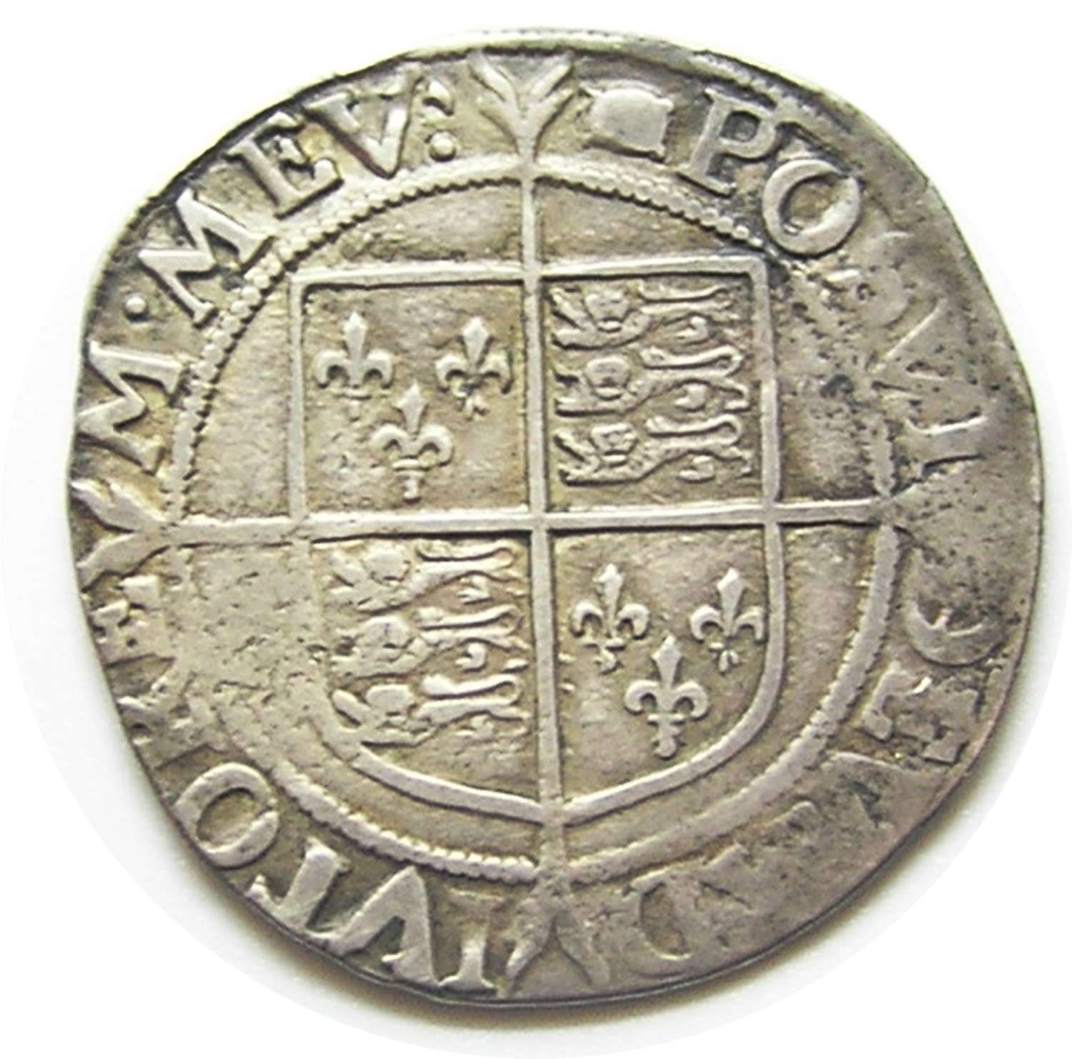 Queen Elizabeth I Tudor Silver Shilling