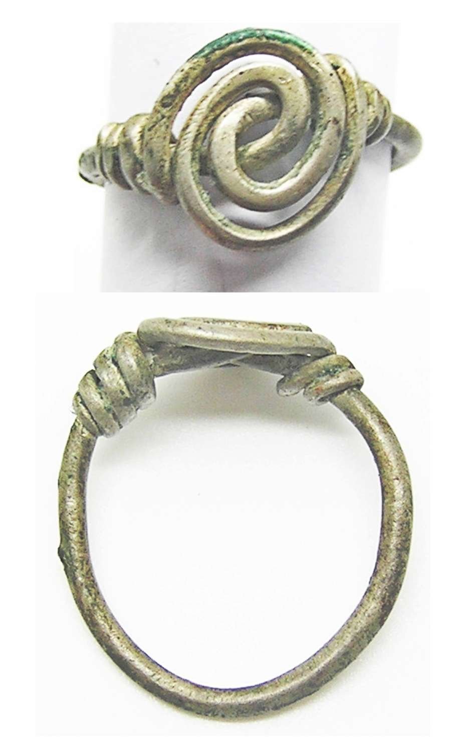 Early Medieval Saxon silver spiral ring