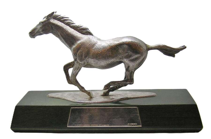 Algernon Asprey Silver Equestrian Trophy of Red Rum