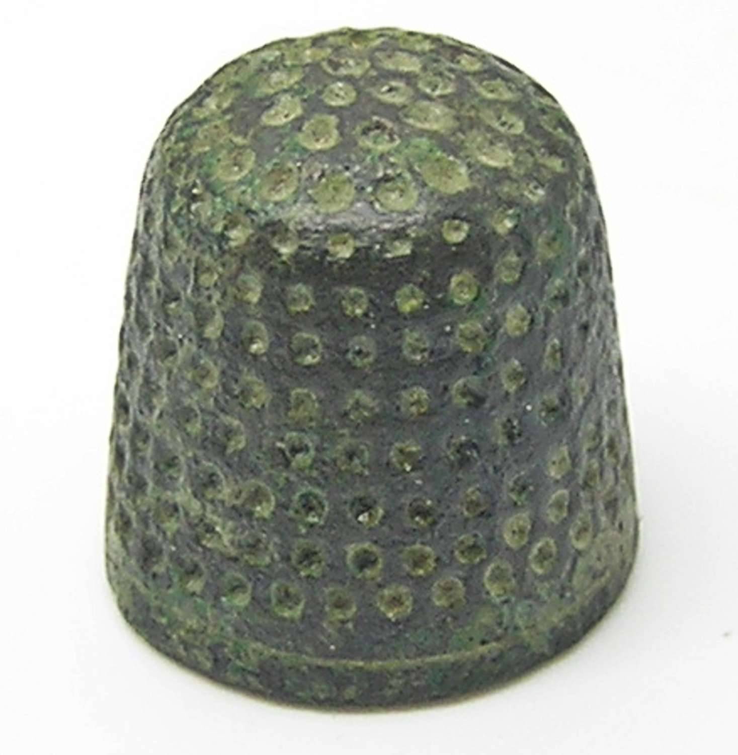Tudor period copper-alloy sewing thimble