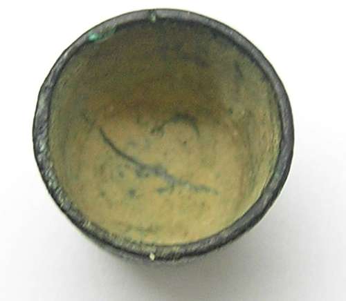 Tudor period copper-alloy sewing thimble