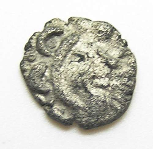 Ancient British Dobunni East Wiltshire Silver Unit Upavon Moon Head