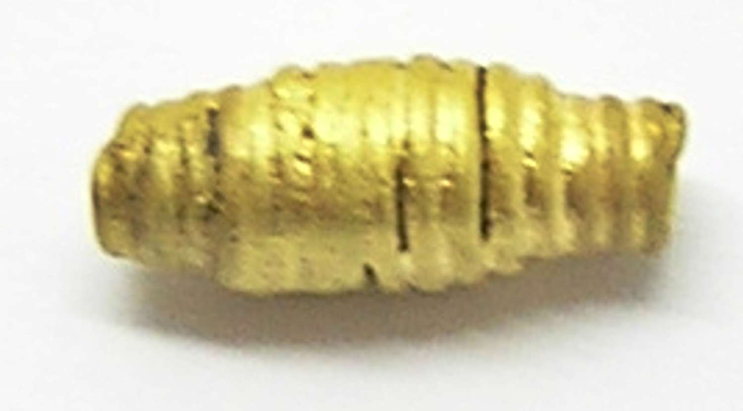 Early Anglo Saxon gold biconical spcacer bead