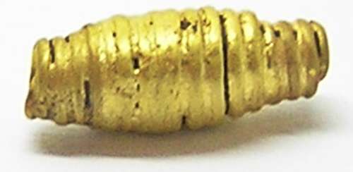Early Anglo Saxon gold biconical spcacer bead