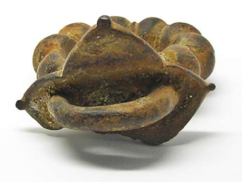 Iron Age Celtic bronze terret rein guide / Gallic War Caesar