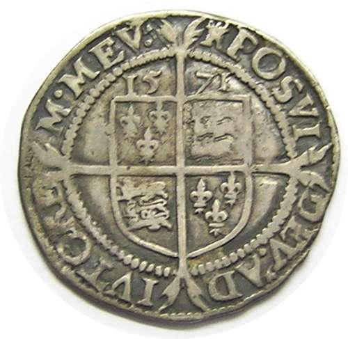 Queen Elizabeth I Tudor Silver Sixpence