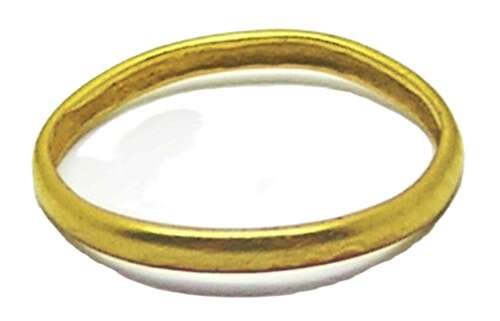 Medieval gold finger ring