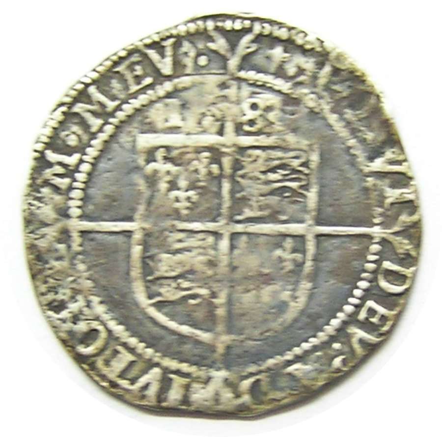 Queen Elizabeth I Tudor Silver Sixpence