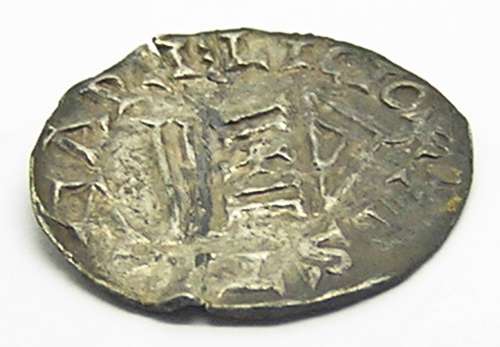 Carolingian silver Denier of Louis the Pious Christian Religion