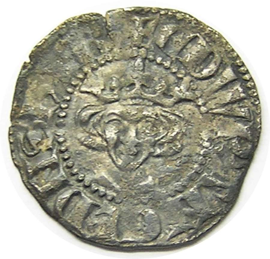 Medieval England King Edward Silver Penny class 4c Canterbury