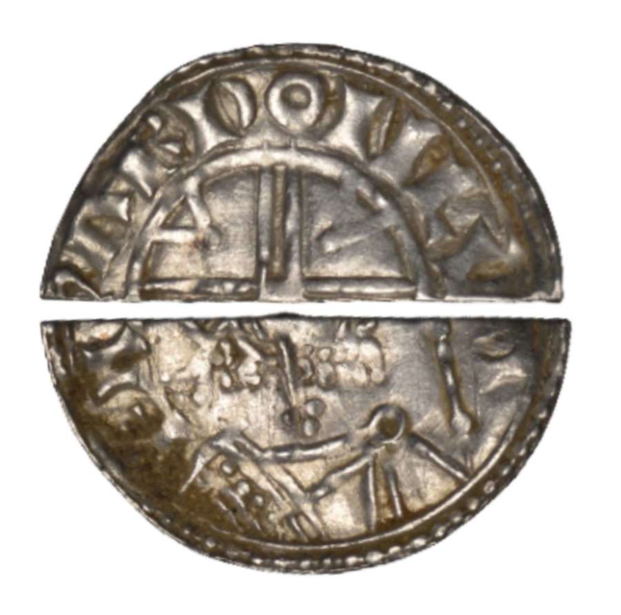 Anglo Saxon King Edward silver halfpenny ex Braintree hoard
