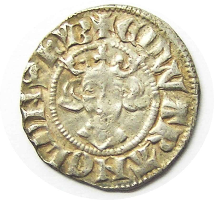 Medieval England King Edward Silver Penny class 15c Canterbury