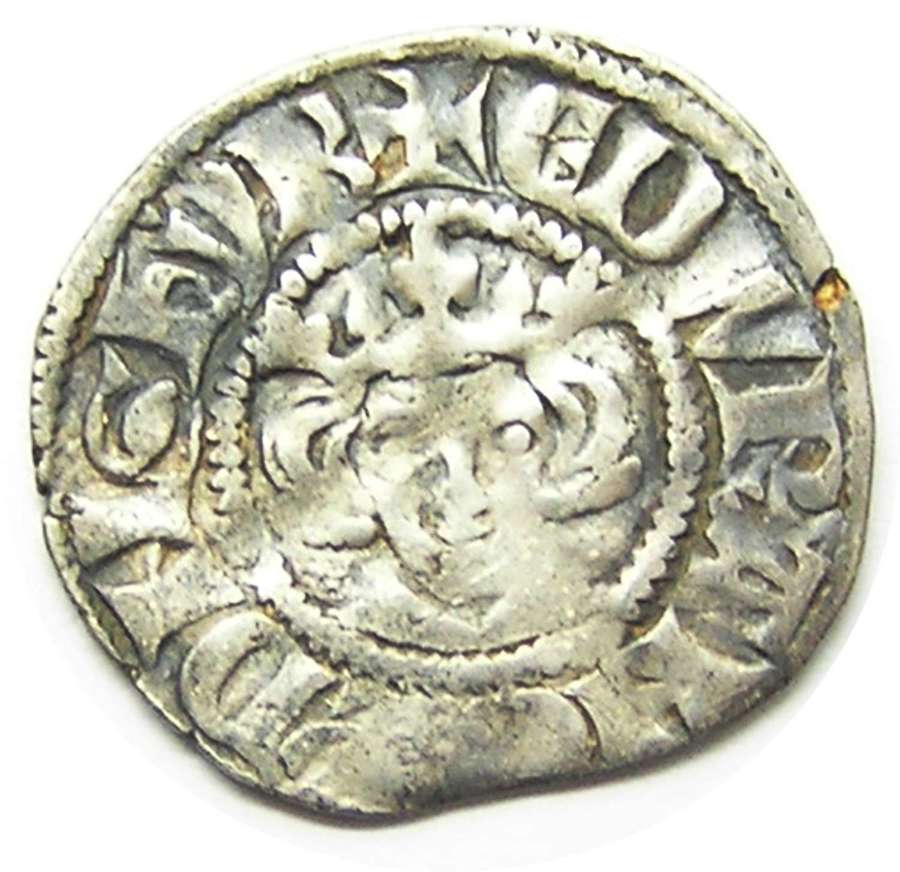 Medieval England King Edward Silver Penny class 4a London