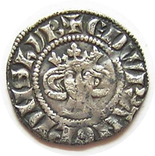 Medieval England King Edward Silver Halfpenny class 3b London