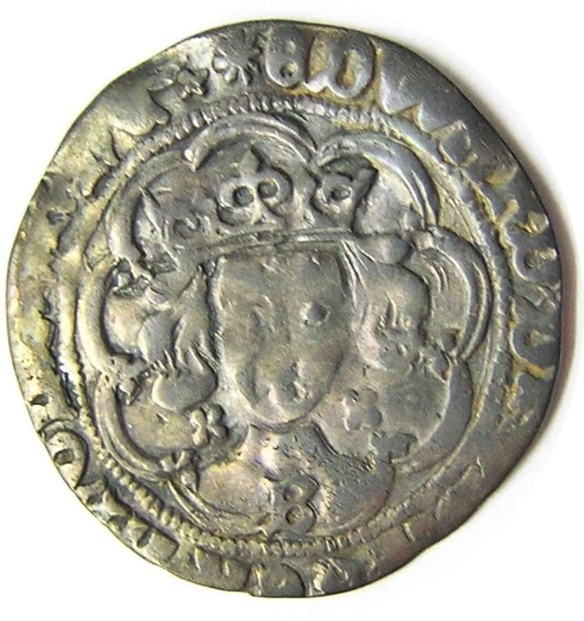Medieval England silver groat of king Edward IV Bristol