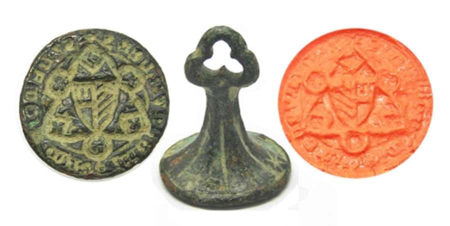 Medieval Avignon Armorial Seal Matrice