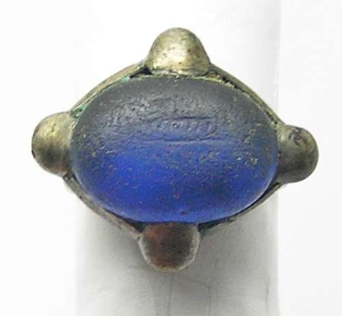 Medieval silver finger ring Golden Horde