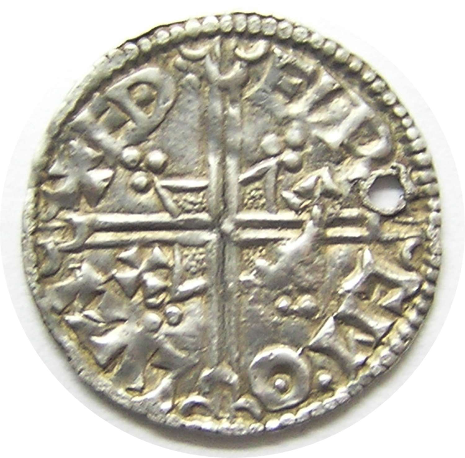 Anglo Saxon Æthelred II Silver Penny London Helmet type