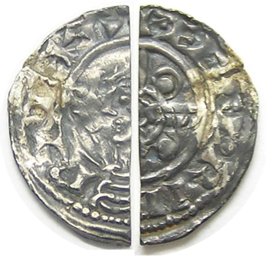 Anglo Saxon King Cnut silver halfpenny by Edward