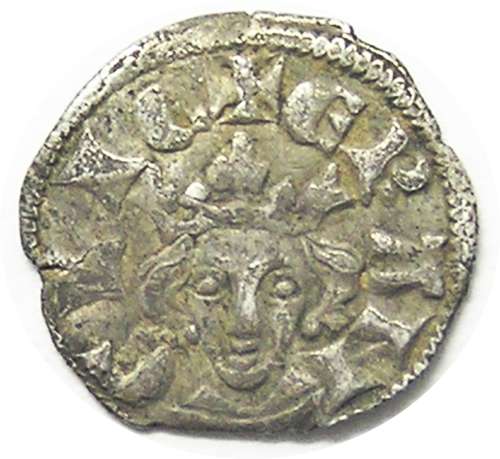 Medieval England King Edward Silver Farthing class 3d Bristol