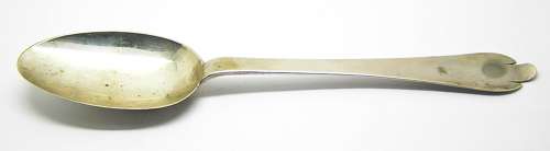 Antique Silver Trefid Spoon Initialed