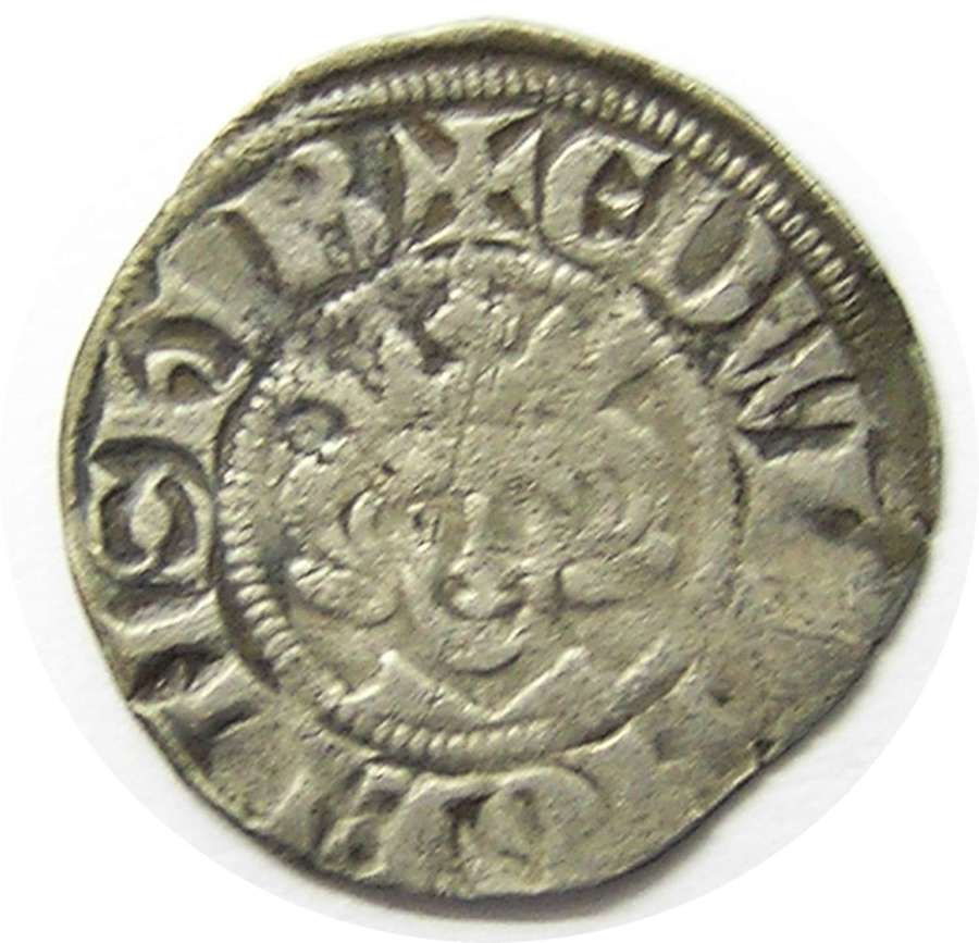 Medieval England King Edward Silver Penny class 4c London