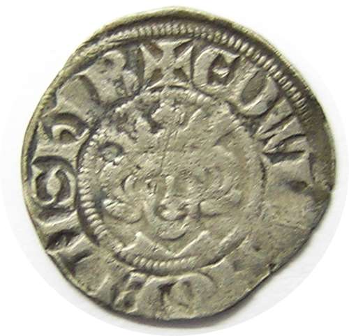 Medieval England King Edward Silver Penny class 4c London