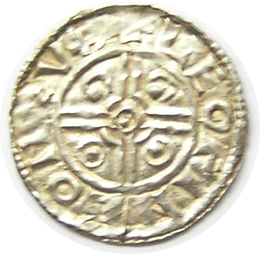 Anglo Saxon King Cnut silver penny Southwark mint