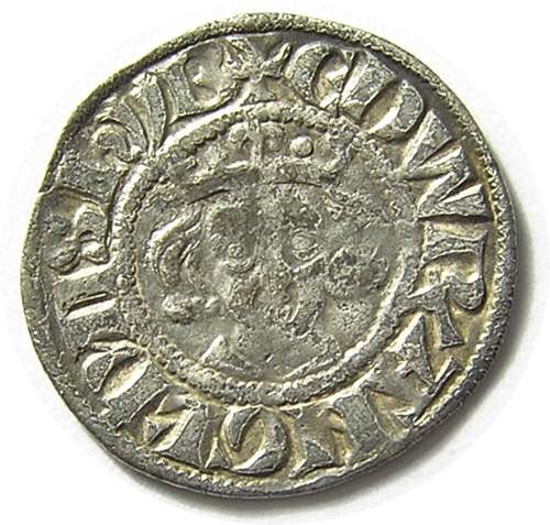Medieval England King Edward Silver Penny class 1d London