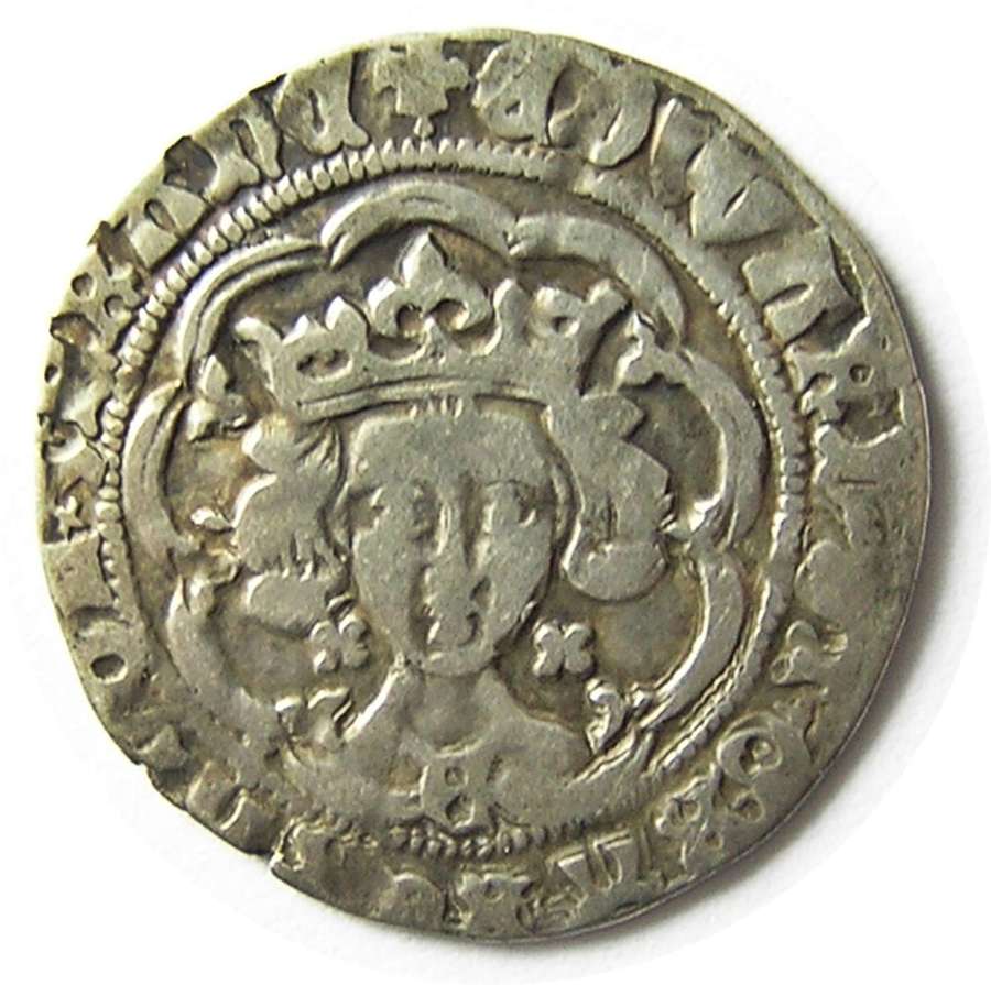Medieval England silver groat of king Edward IV York
