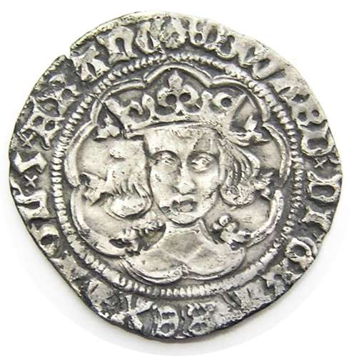 Medieval England silver groat of king Edward IV London