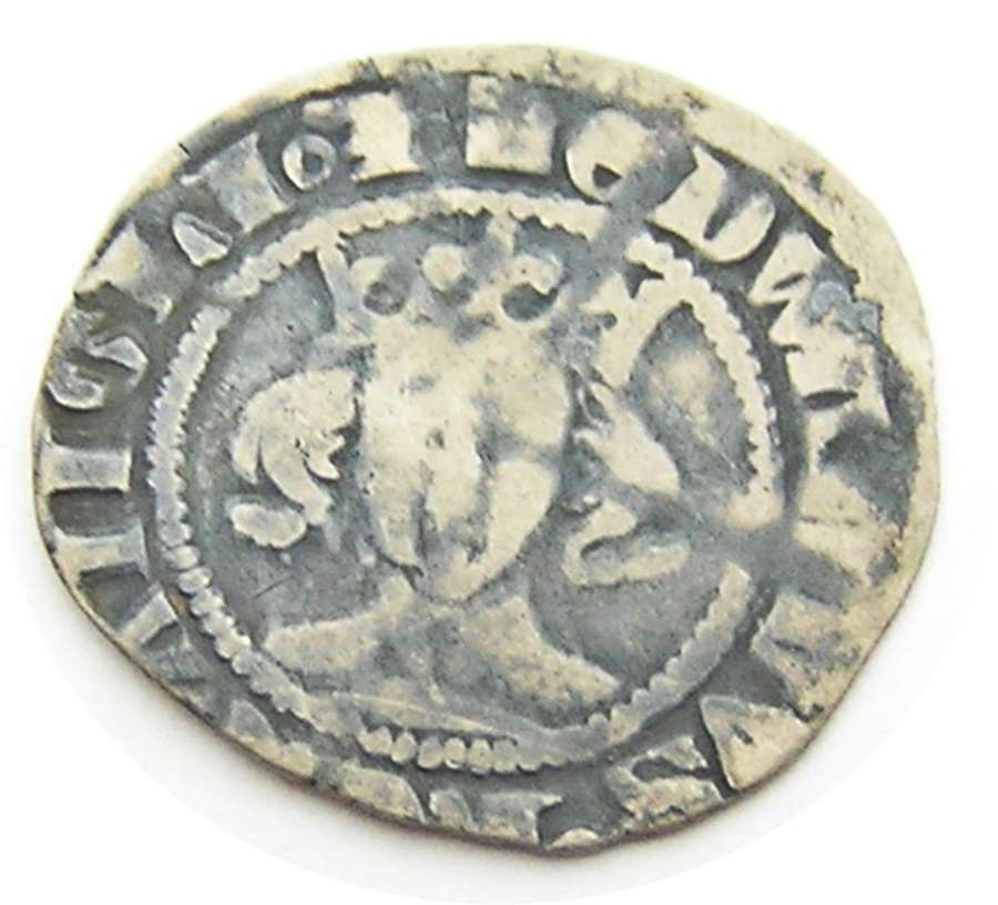 Medieval England silver penny of king Edward III York (Royal)