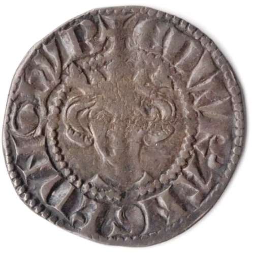 Medieval England King Edward Silver Penny class 3b London
