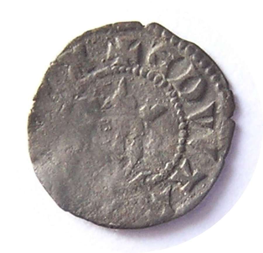 Medieval England King Edward III Silver Farthing 3rd coinage; London