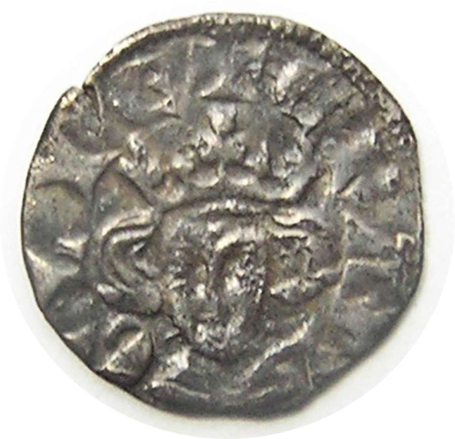 Medieval England King Edward Silver Farthing class 3d London