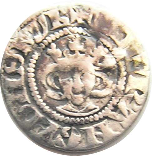 Medieval England King Edward Silver Halfpenny class 3b London