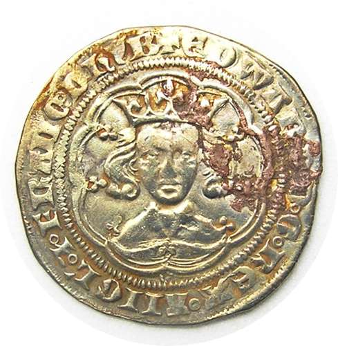 Medieval England silver Groat of king Edward III York