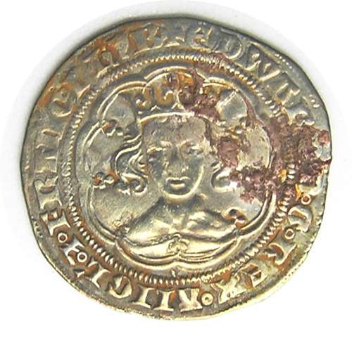 Medieval England silver Groat of king Edward III York
