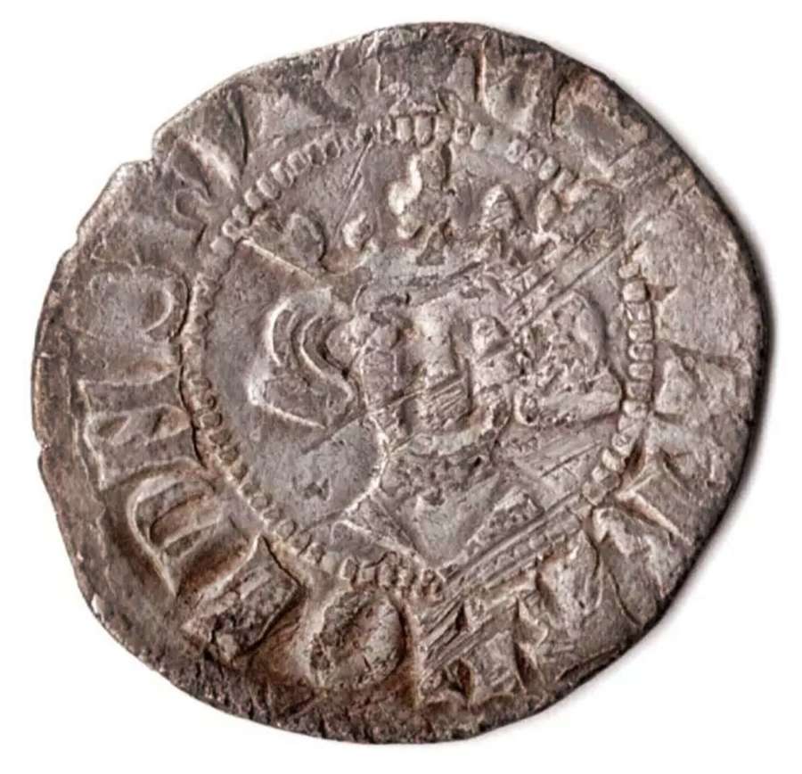 Medieval England King Edward II Silver Penny class 13 Bury St Edmunds