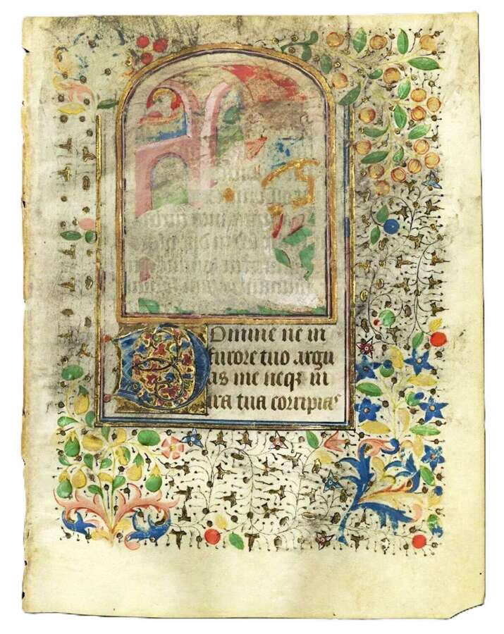Workshop of the Bedford Master Psalm 6 Book of Hours Rouen