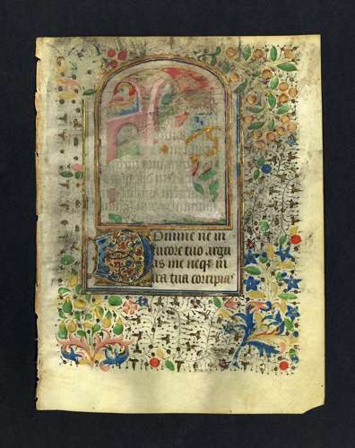 Workshop of the Bedford Master Psalm 6 Book of Hours Rouen