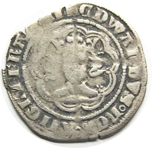 Medieval England King Edward III Silver Halfgroat of York
