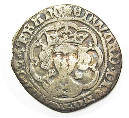 Medieval England silver groat of king Edward IV London