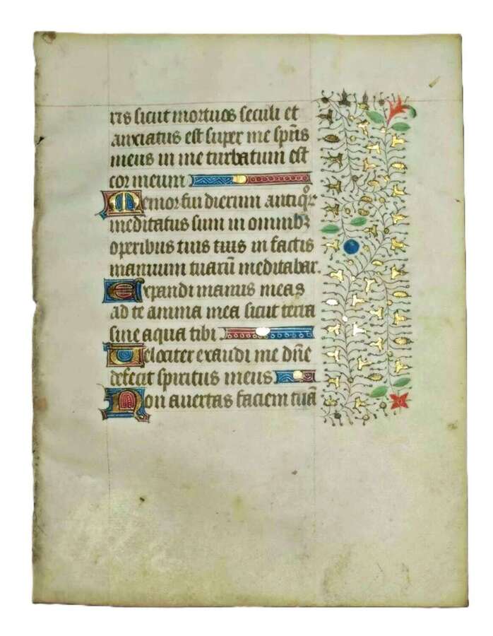 Workshop of the Bedford Master Psalm 143 Book of Hours Rouen